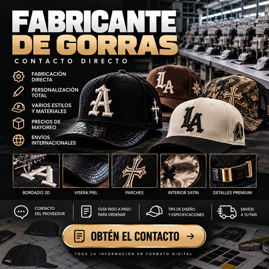 Contacto Directo de Fabricante de Gorras Personalizadas 🧢