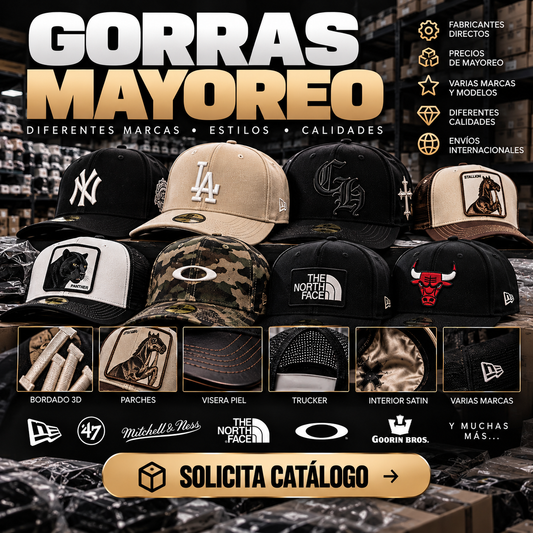 Proveedor de Gorras al Mayoreo | Contacto Directo + Catálogo 🧢